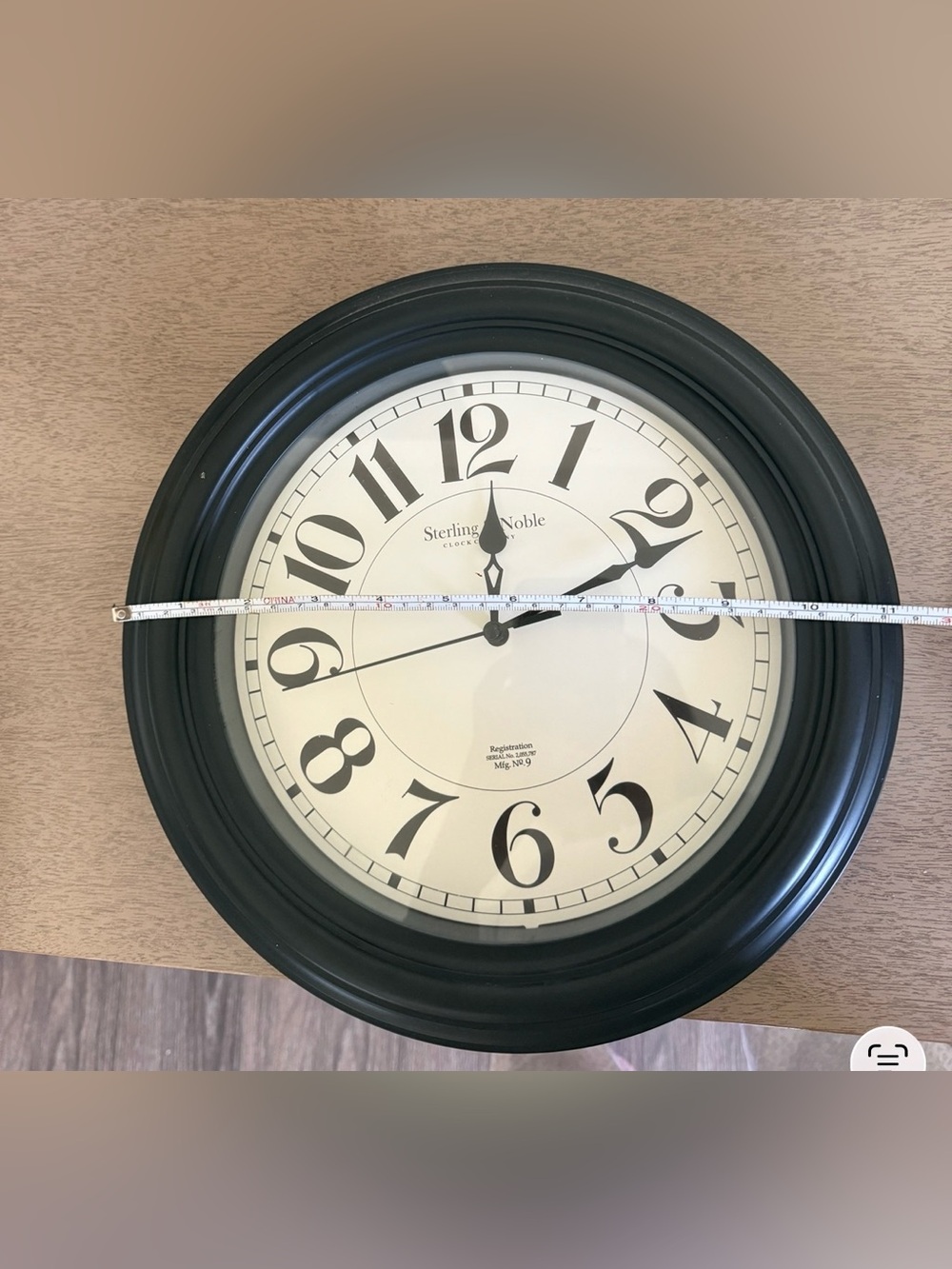 Black Round Wall Clock
